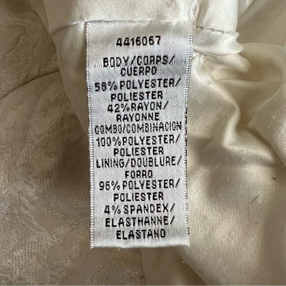 ML Monique Lhuillier x BHLDN Women’s Mallory Jaquard White Strapless Mini Dress - Picture 11 of 14